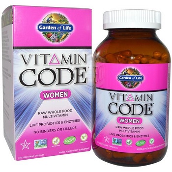 Garden of Life Vitamin Code Women's Raw Whole Food Vitamin Supplement
