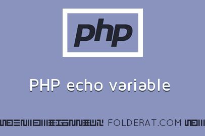 PHP echo variable