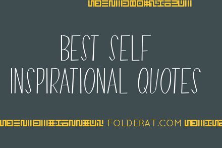 Best Self Inspirational Quotes