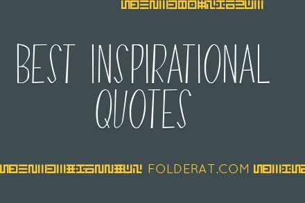Best Inspirational Quotes | FolderAt