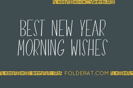 Best New Year Morning Wishes