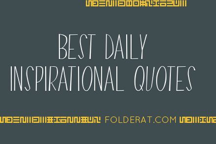 Best Daily Inspirational Quotes