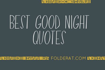 Best Good Night Quotes