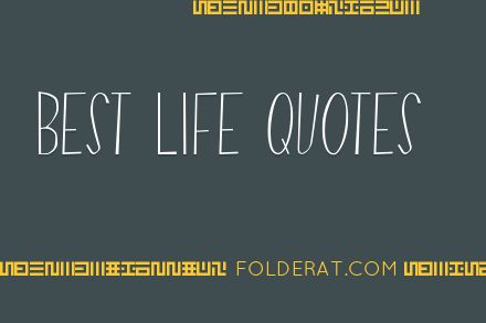 Best Life Quotes