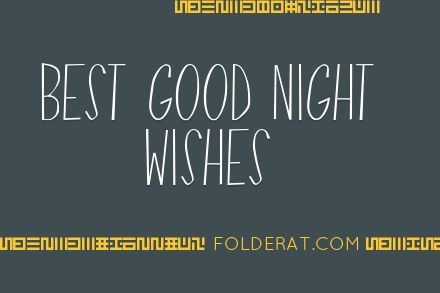 Best Good Night Wishes