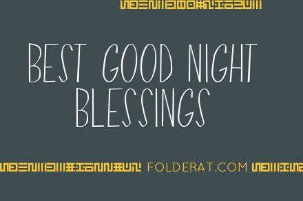Best Good Night Blessings