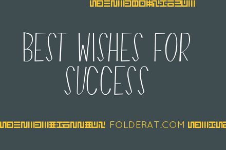 Best Wishes For Success