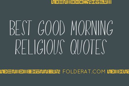 Best Good Morning Religious Quotes