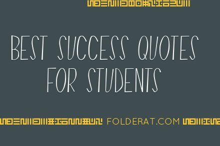 Best Success Quotes For Students