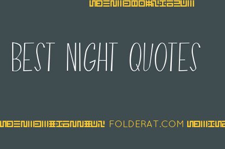 Best Night Quotes