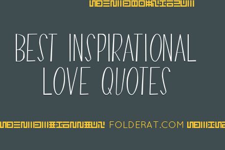 Best Inspirational Love Quotes | FolderAt